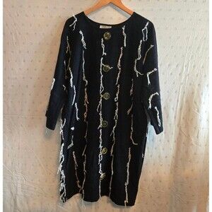 Vintage Patrick Kelly Paris One of a Kind Black and White Dress w/ Matching Coat